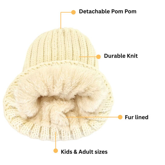 Mix & Match Beanie - White