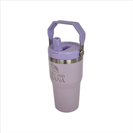 Lilac insulated stainless steel drink bottle for kids – Dolly & Naana