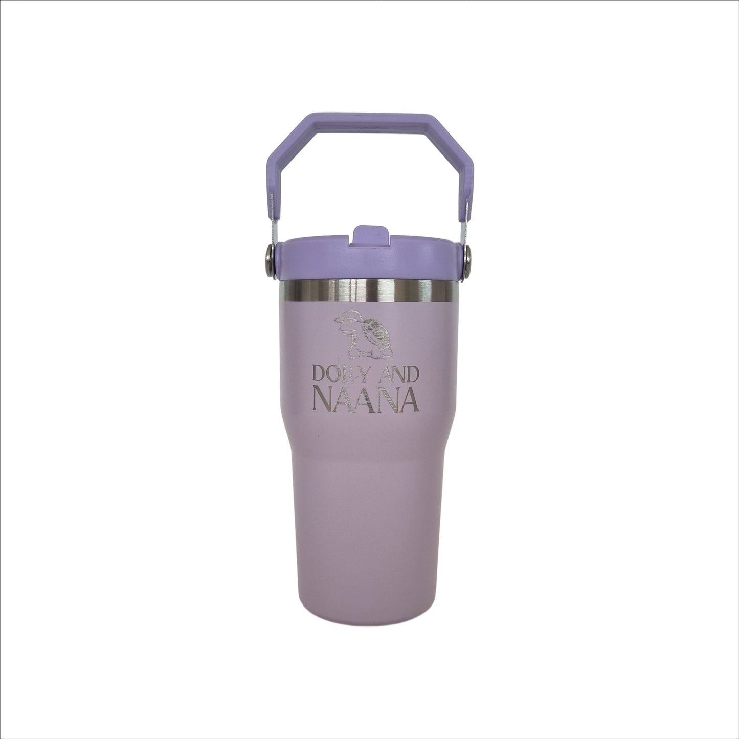 Lilac insulated stainless steel drink bottle for kids – Dolly & Naana