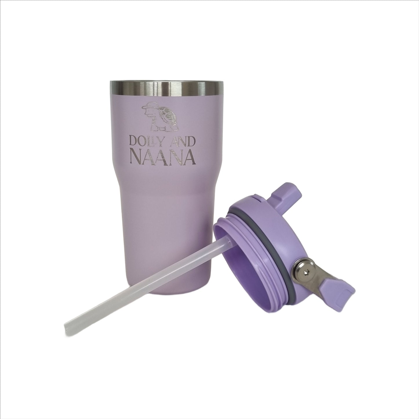 Lilac insulated stainless steel drink bottle for kids – Dolly & Naana