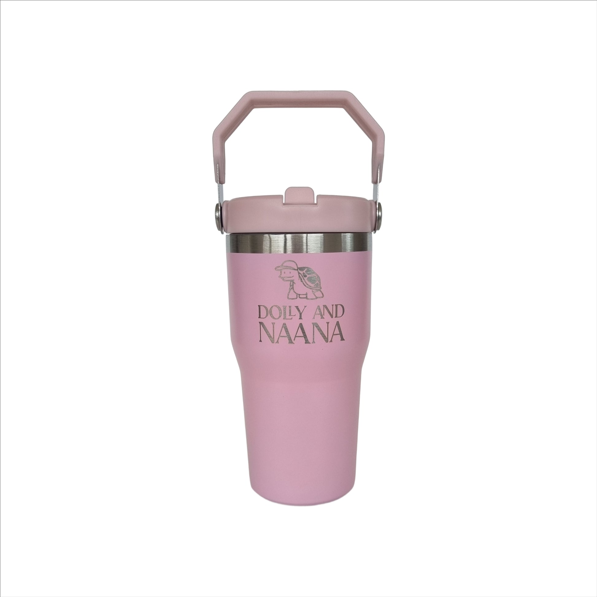 pink insulated stainless steel drink bottle for kids – Dolly & Naana
